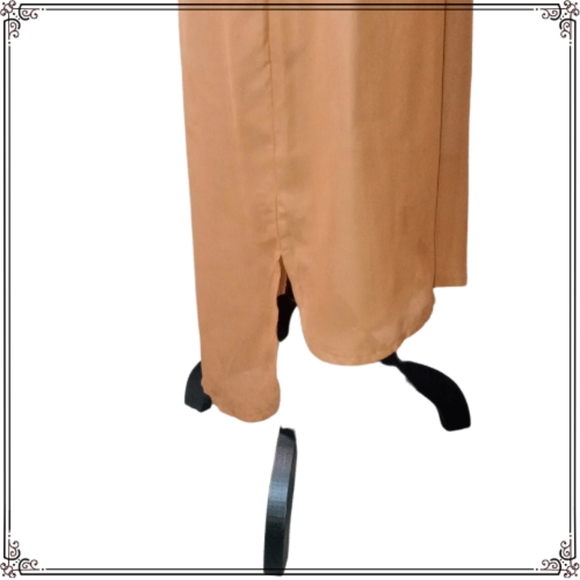 Ali & Kris Tan Sheer Button Down Sleeveless Maxi Dress - Picture 12 of 13